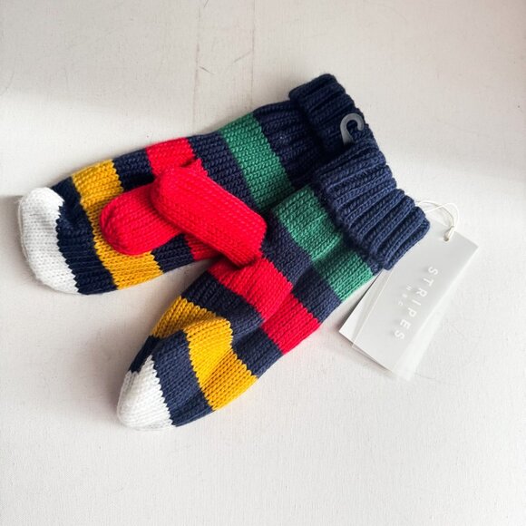 Hudson Bay Company Stripes Winter Mittens L/XL - Picture 1 of 3